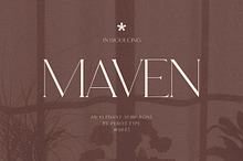 Maven Elegant Serif Font Typeface