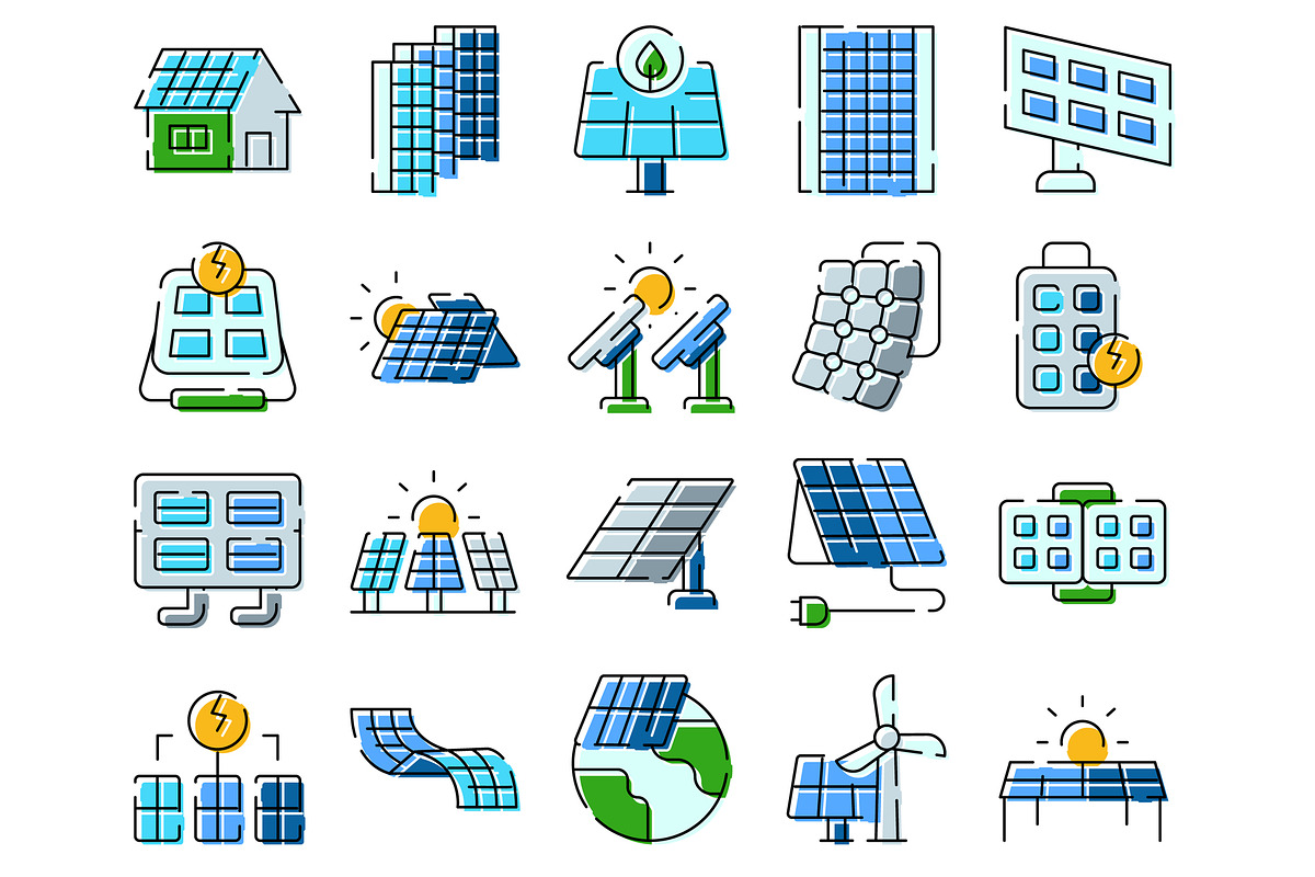 Solar panel energy collection system, an Object Graphic by pikepicture (Photo 2 of 3)
