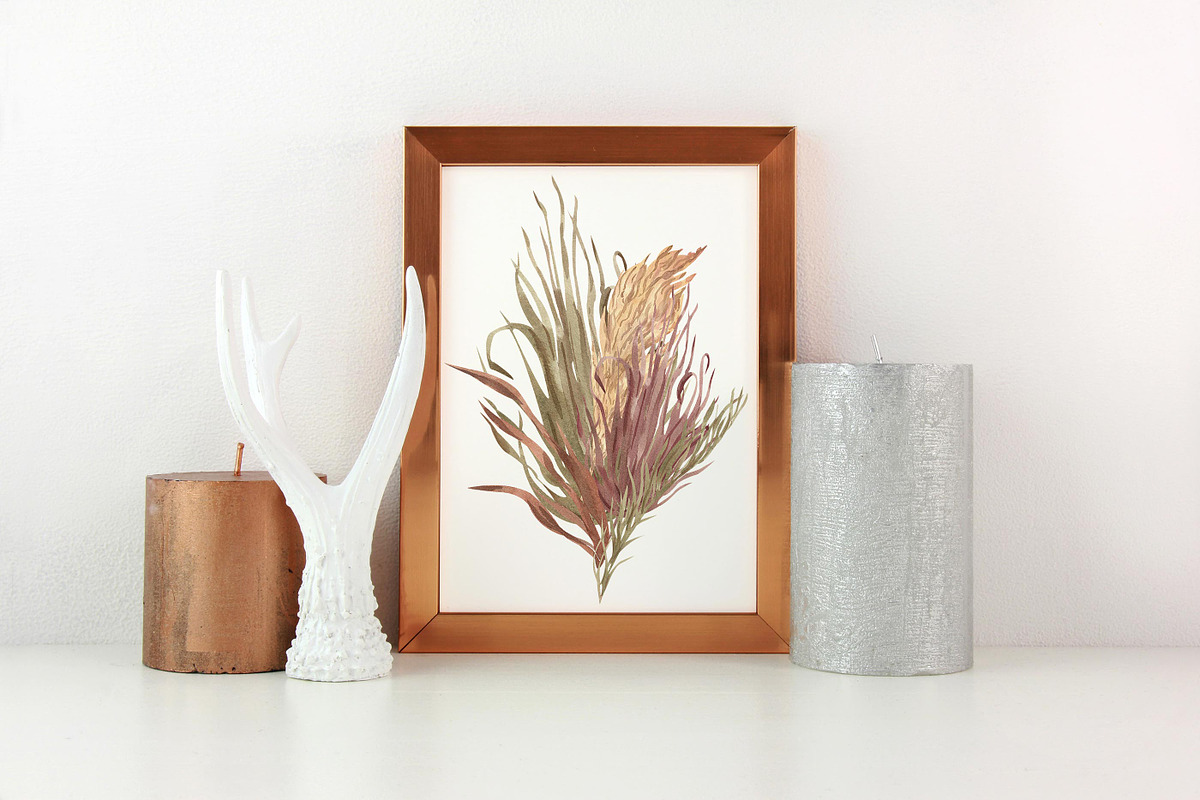 Everlasting Florals Boho Watercolor, an Illustration by Catch the Dream Art (Photo 4 of 12)