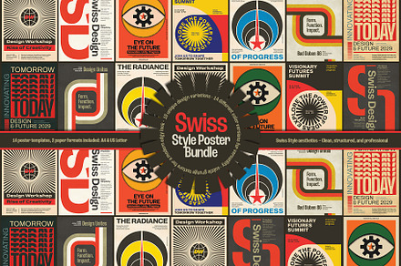 Swiss Style Poster Bundle