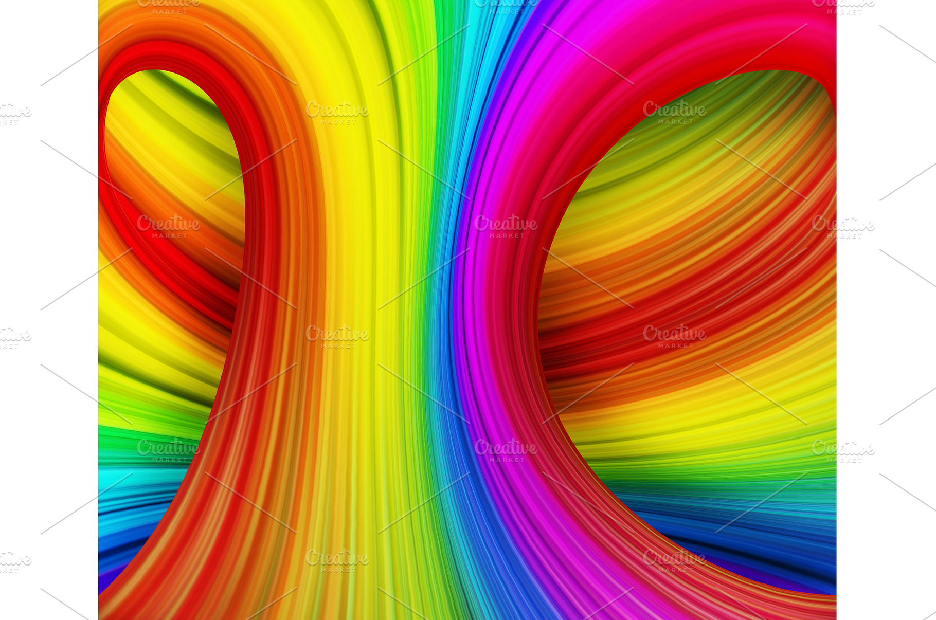rainbow waves, an Abstract Photo by BazziBa♥
