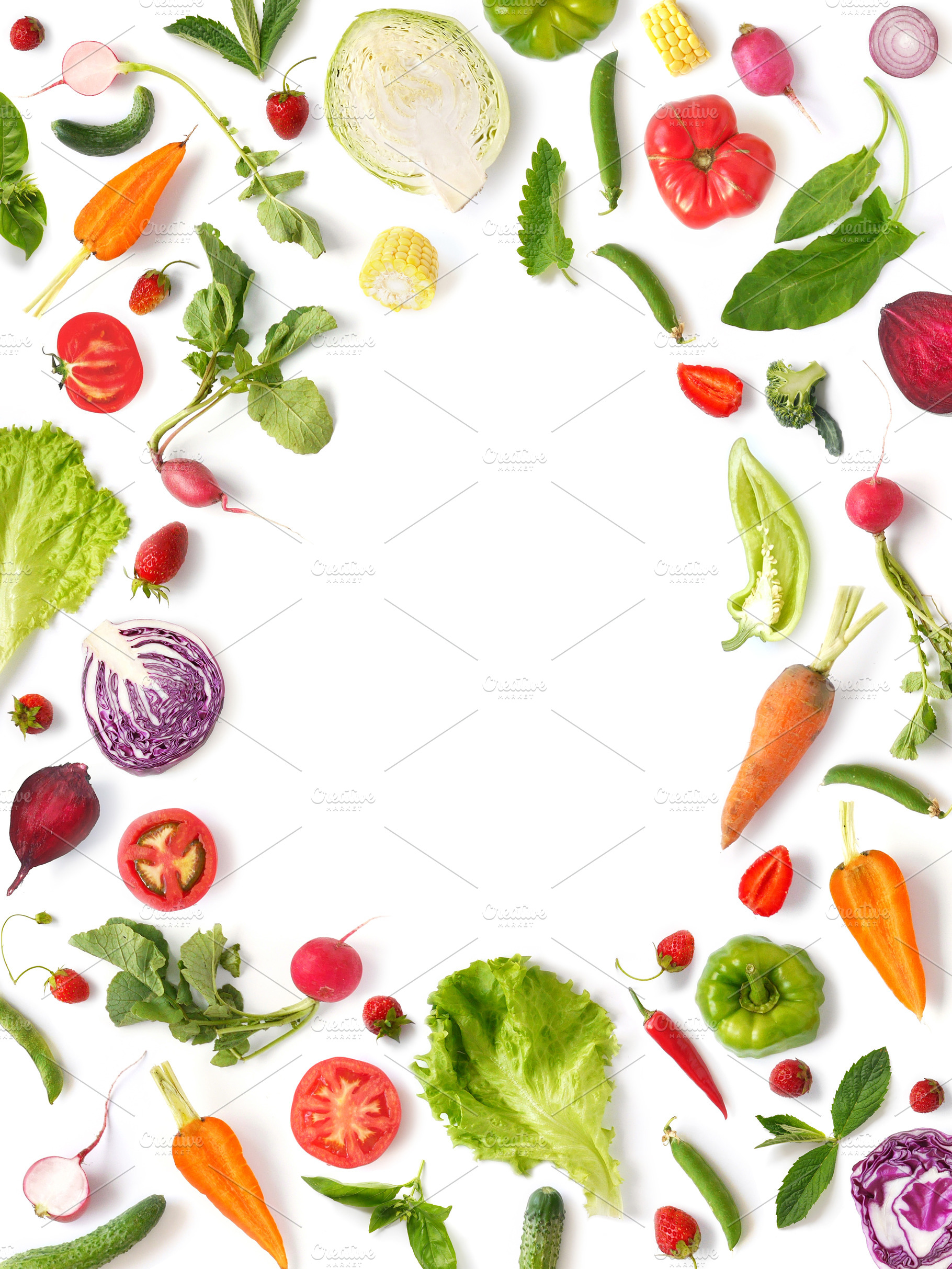 Various vegetables and fruits, a Food & Drink Photo by Photo patterns