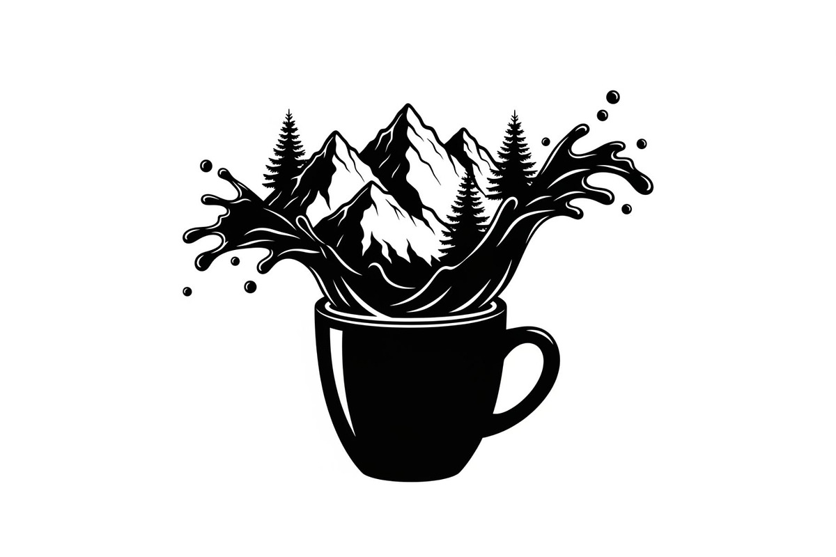 Mountain Coffee Cup Design Bundle, an Illustration by yasushie (Photo 12 of 31)