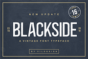 Blackside a vintage Font, a Font by Vilogsign (Thumbnail 1 of 9)