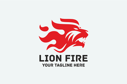 Lion Fire Logo