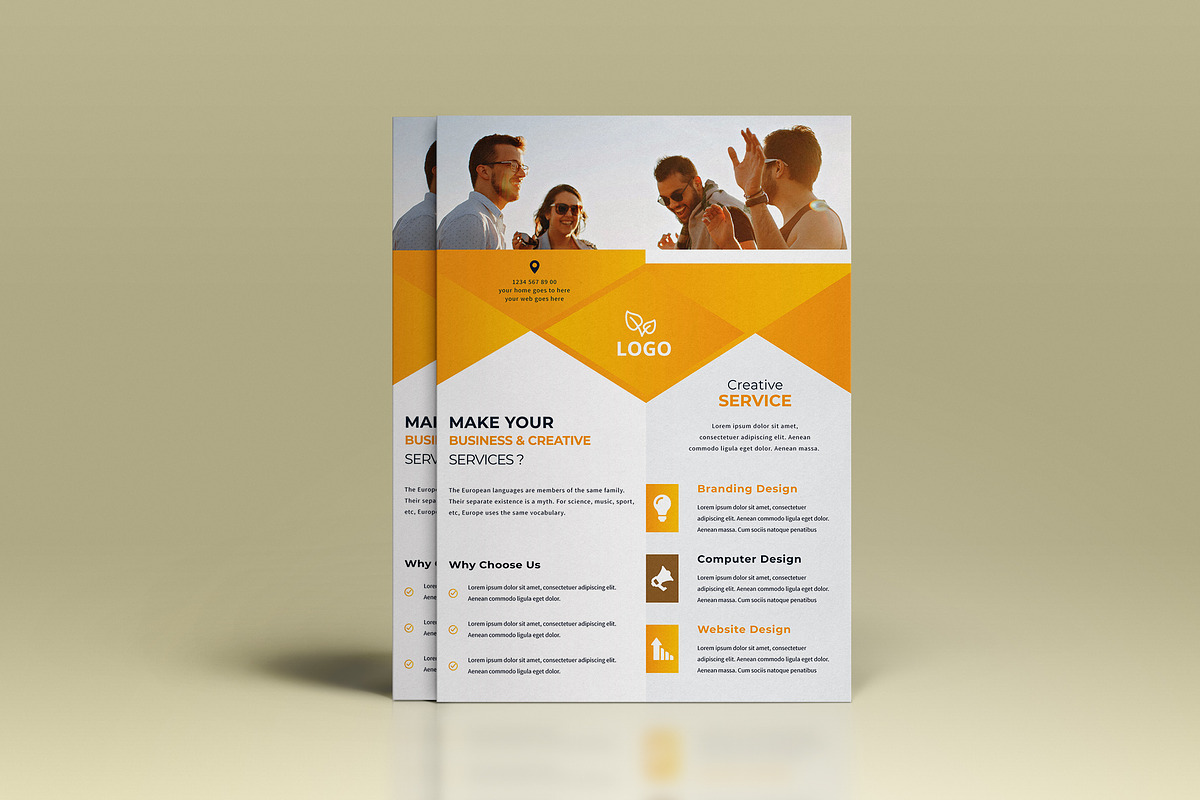 Corporate Flyer Template, a Flyer Template by UI_Expert (Photo 2 of 2)