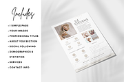1 Page Media Kit Template - Beige, a Presentation Template by CoCreatorDesigns (Thumbnail 5 of 7)