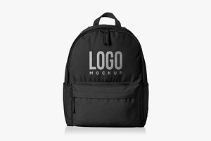 Black Study Bag Logo Design Mockup