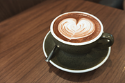 Cozy Cafe Styled Stock: Heart Latte, a Food & Drink Photo by AMMi (Thumbnail 5 of 6)