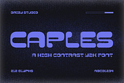 Caples - Y2K High Contrast Font, a Font by Drizy (Thumbnail 1 of 8)