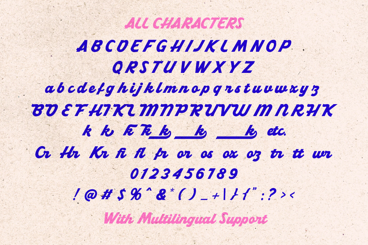 Mokita Retro Bold Script, a Script Font by Letterhend Studio (Photo 7 of 9)