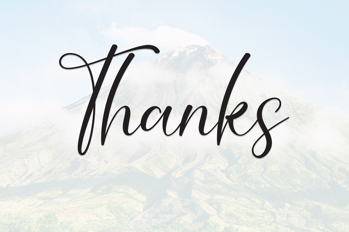 Mountain | Script Font, a Handwritten Font by Scratchones (Photo 9 of 9)