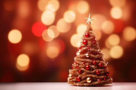 Christmas tree on bokeh background., a Photo by Iftikhar Alam