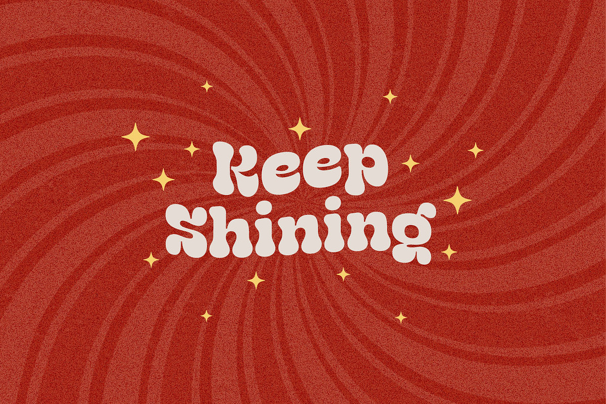 Geska Rolling - Groovy Retro Font, a Slab Serif Font by Kulokale (Photo 7 of 10)