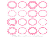 Pink Round Lace Frames, an Illustration by Amanda Ilkov (Thumbnail 4 of 5)