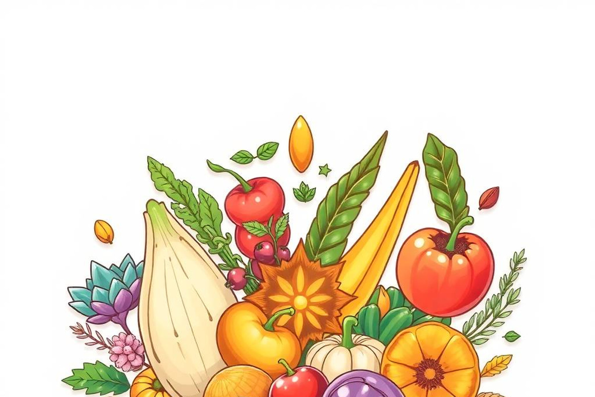 39 Vector Healthy Food Ingredients, an Object Graphic by adenpinkstore (Photo 10 of 16)