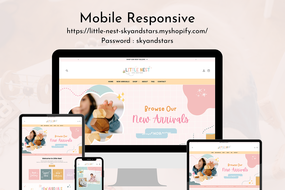 Baby and Kids Fashion Shopify Theme, a Shopify Template by Sky and Stars (Photo 7 of 7)