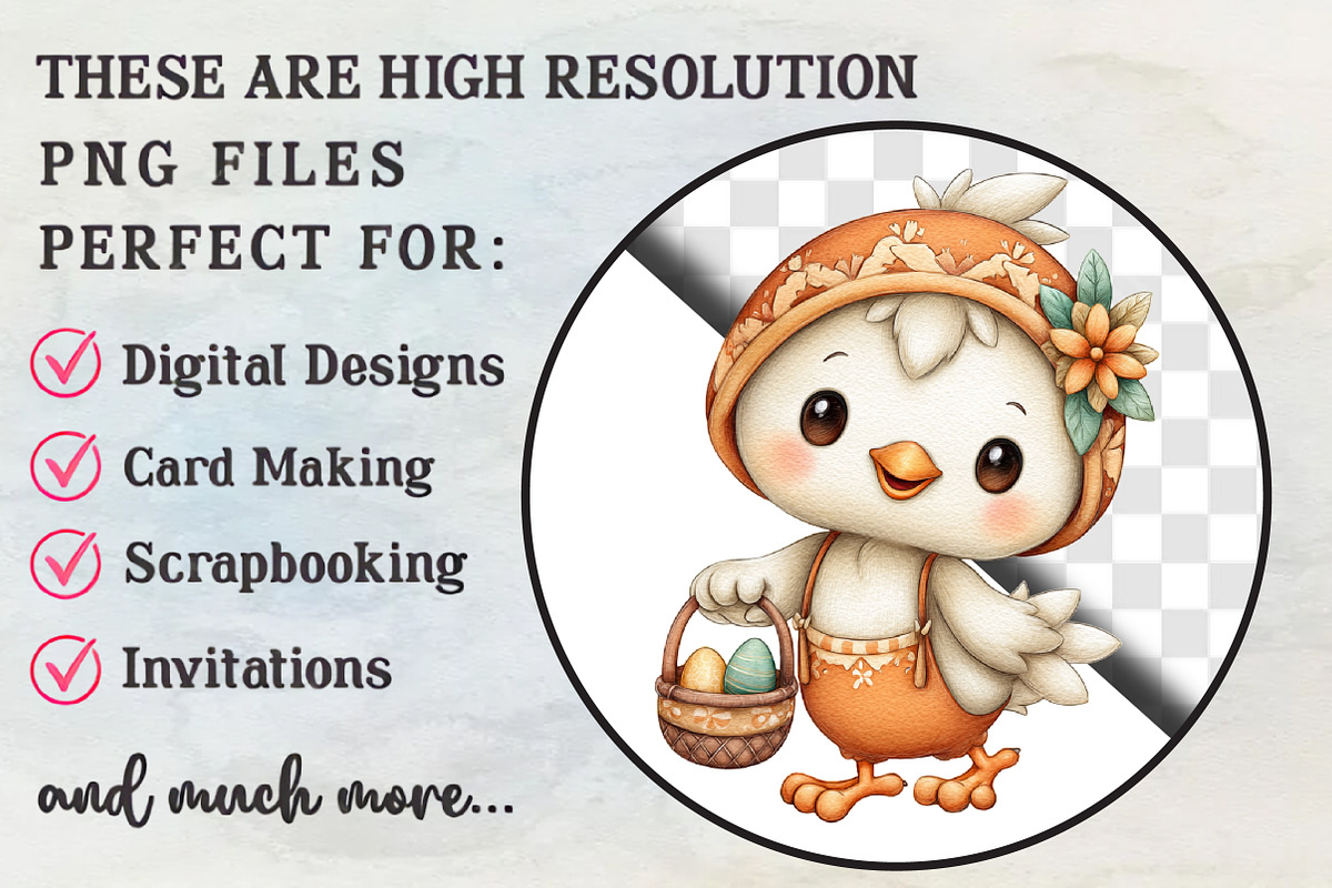 Boho Easter Floral Animals Clipart, an Animal Illustration by RobertsArt (Photo 2 of 6)