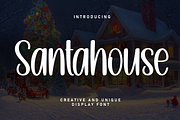 Santahouse | Script Font, a Handwritten Font by Scratchones (Thumbnail 1 of 8)