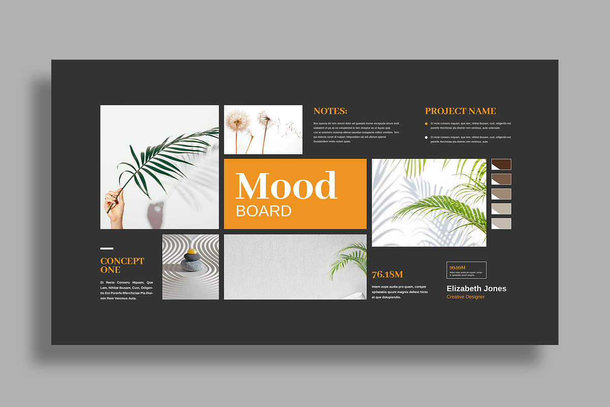 Clean Moodboard Layout Template preview 3
