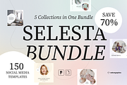 Selesta Social Media Bundle, a Social Media Template by Welovegraphics (Thumbnail 1 of 25)