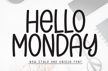 Hello Monday | Script Font