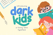 Dark Kids - A Funny & Playful Font, a Font by Pixesia Studio (Thumbnail 1 of 10)