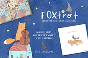 Cute Vector&Watercolor graphics, an Animal Illustration by Eva Katerina (Thumbnail 1 of 21)