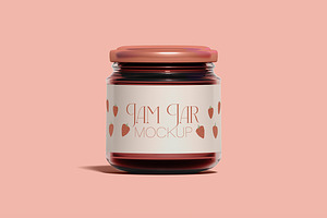 Jam Jar Mockup Front View, a Product Mockup by McLittle Stock