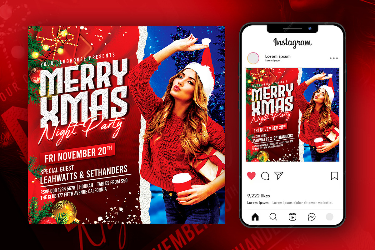 Christmas Flyer Template, a Flyer Template by Artonix (Photo 3 of 3)