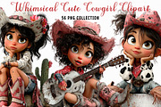 Cute Cowgirl Clipart, a Person Illustration by fashionaddict (Thumbnail 1 of 7)
