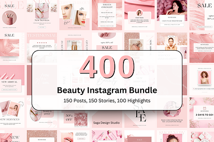 Pink Beauty Instagram Templates