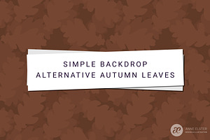 Oak Leaves Vector Pattern