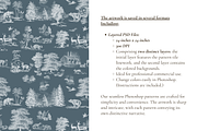 Woodland Toile de Jouy Pattern, a Pattern Graphic by Hughes Studio (Thumbnail 5 of 7)