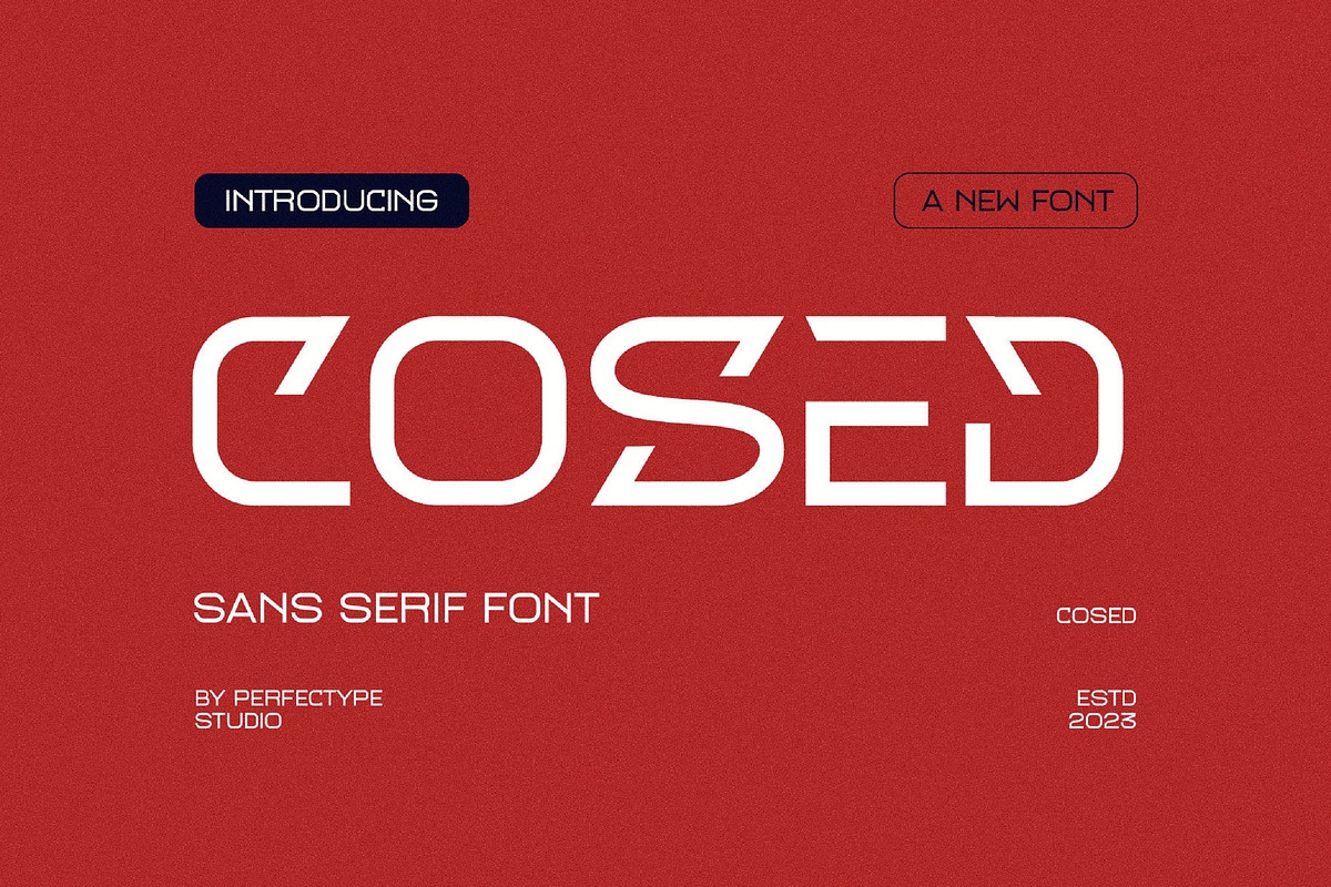 Cosed Modern Futuristic Sans Serif, a Sans Serif Font by Perfectype (Photo 1 of 7)