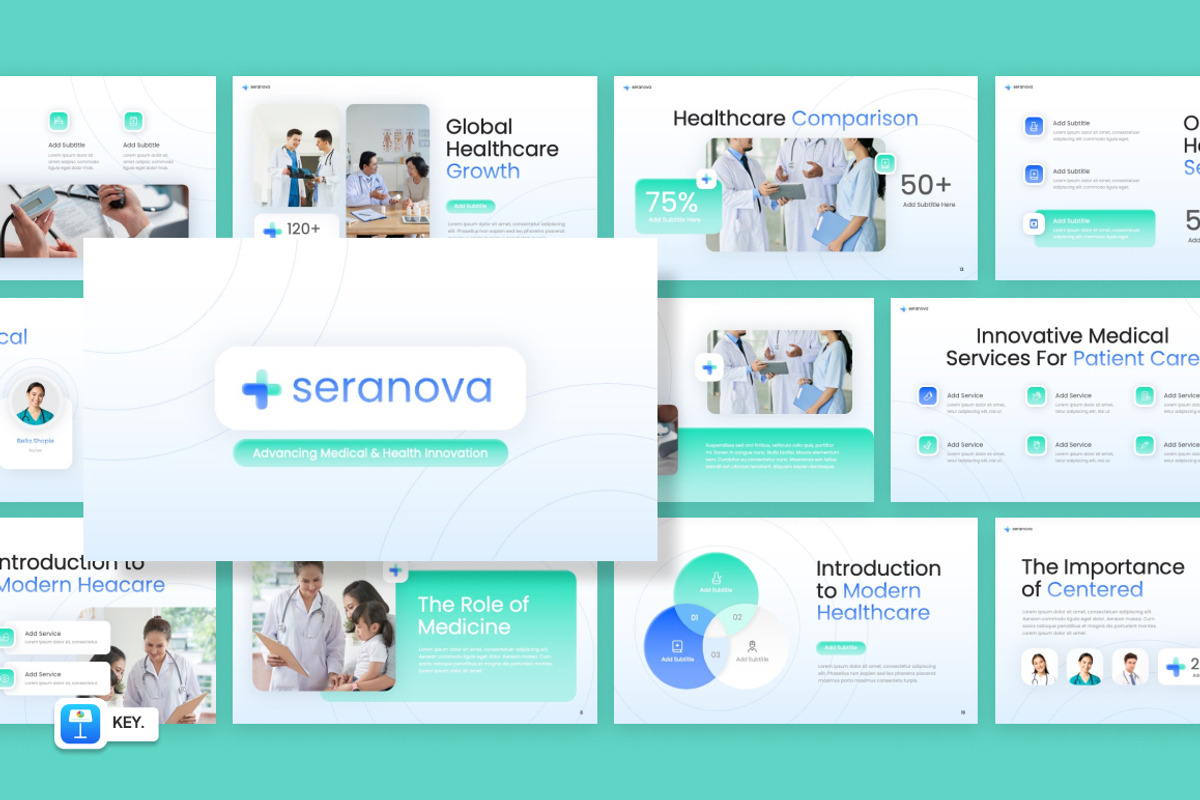 Medical and Health Keynote, a Presentation Template by Loin Studio (Photo 1 of 4)