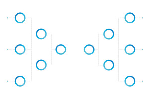 Tournament bracket for game, a Sport Illustration by Vector Creator