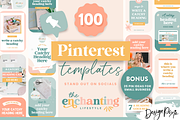 Enchanting Pinterest Templates, a Social Media Template by Design Pixie (Thumbnail 1 of 6)