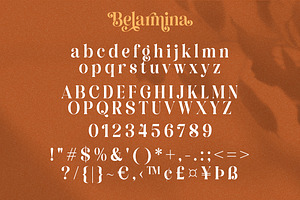 Belarmina - A Beauty Serif Font