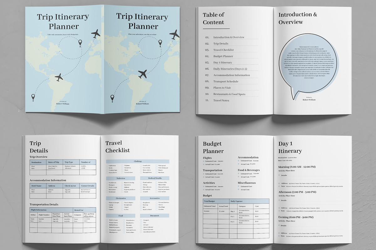 Trip Itinerary Planner preview 2