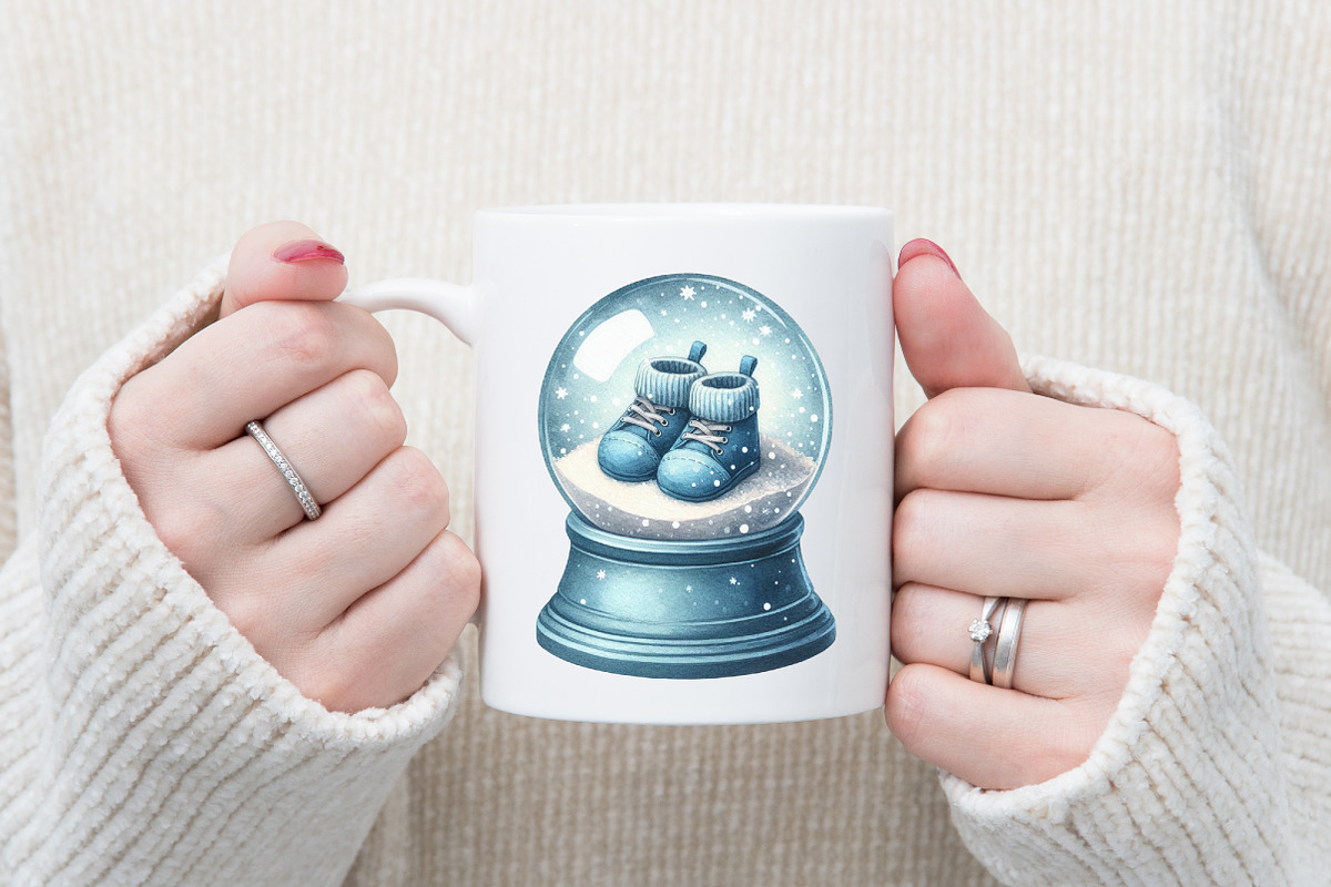 Baby’s 1st Blue Christmas Clipart, a Graphic by designcity5 (Photo 5 of 5)
