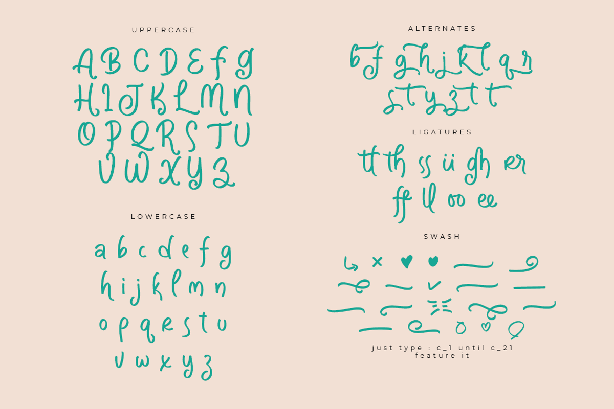 Kolgatha | A Handwritten Font, a Script Font by Colllab Studio (Photo 15 of 18)