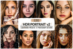 30 HDR Portrait V2 Presets & Actions