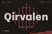 Qirvalen, a Sans Serif Font by Propertype (Thumbnail 1 of 10)