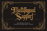 Black Amplifier Blackletter Font, a Blackletter Font by Vampstudio (Thumbnail 13 of 13)