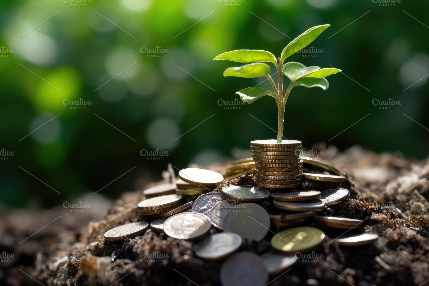 An image that represents the idea of financial growth and invest, a Business Photo by designvectx