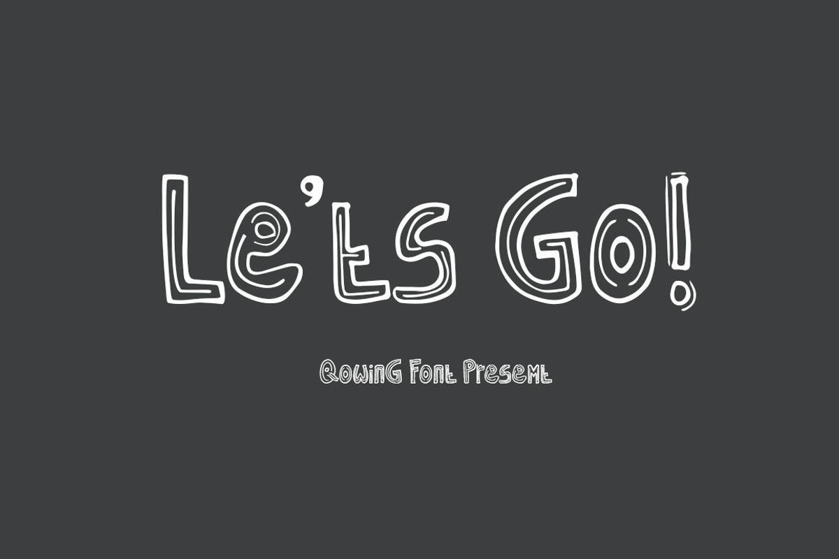 Qowing - Cute Display Font, a Font by Naistudio (Photo 2 of 8)