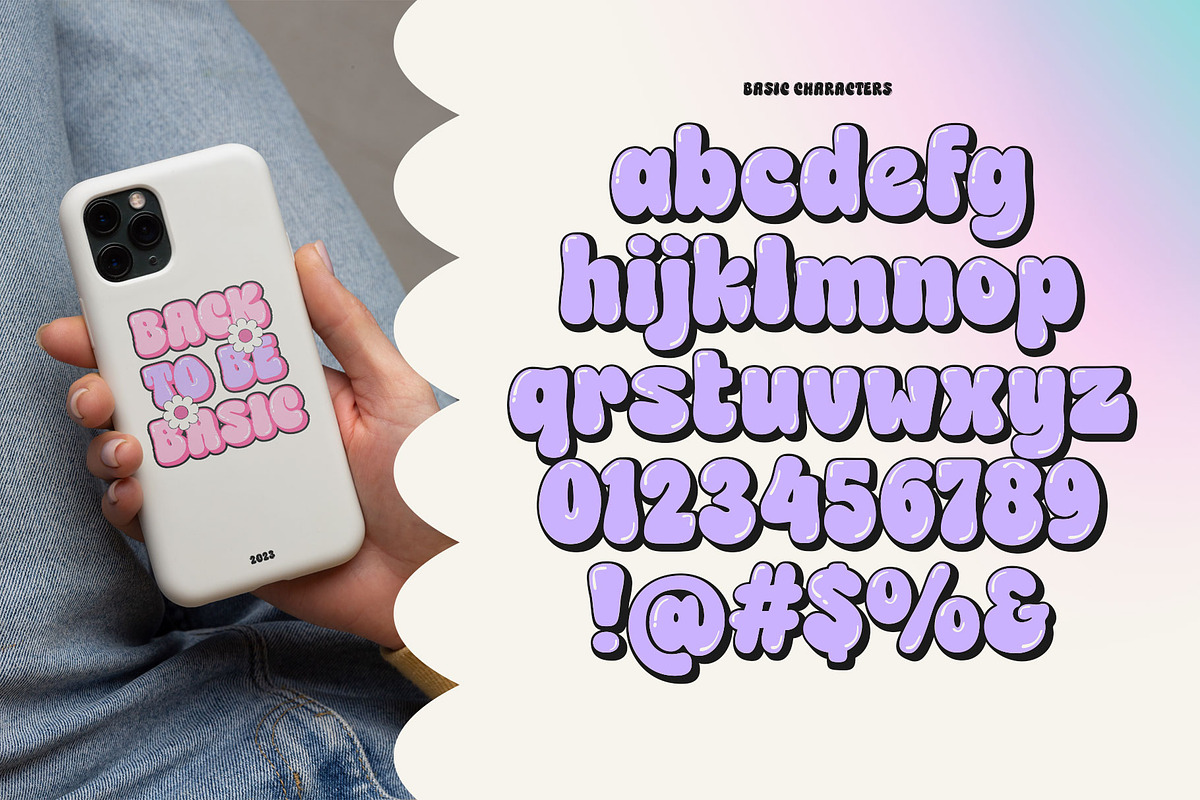 Choret Fudyng Bubble Typeface, a Symbol Font by alit design (Photo 3 of 25)