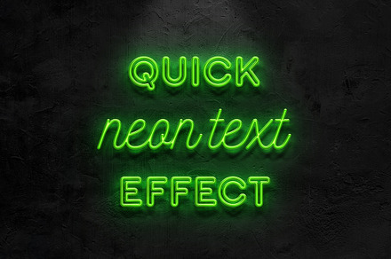 Neon text effect