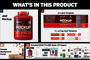 5lb Whey Protein Jar Mockup B2-Pro, a Packaging Mockup by Design Warlord (Thumbnail 14 of 16)